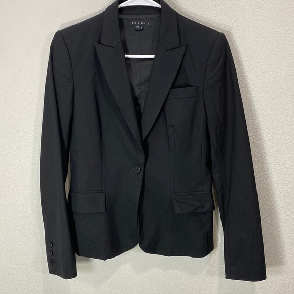 Theory‎ Gabe B Taylor blazer jacket black - Picture 1 of 9